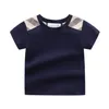 NOUVELLE MODE MODE STYLE Vêtements pour enfants garçons et filles T-shirt à rayures à manches courtes