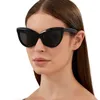 Okulary przeciwsłoneczne Rose Red Cat Eye Women Vintage Designer Prosty moda plażowa podróż słońca Kieliszki Big Rame Cool Sexy Female Uv400