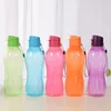 Vattenflaskor 8001100 ml flaska Plastisk vattenflaska bärbar utomhussport Vatten kopp stor kapacitet fast färgutrymme cup plast dricker 231122