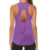 Yoga-outfits 1 Yoga top voor dames Losse dunne sporttanktop Ademend Mouwloos T-shirt Fitness Hardloopshirt Sexy tanktop voor meisjes 231122