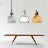 Pendant Lamps LED Lights Modern Simple Living Room Dining Egg-in-egg Glass Small Chandelier Vintage Wine Bar Cafe