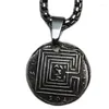 Pendant Necklaces Vintage Ancient Coin Silver Plated Man / Women Jewelry P0001