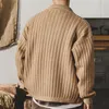 Männer Jacken Herbst Winter Strickjacke Mantel England Stil Vintage Einreiher Pullover Oberbekleidung Mode Männlichen Dicke Warme Jacke