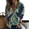 Kvinnors blusar Summer Ladies Shirt Pigeon 3D Printed Lady and Casual Style Fashion Trend