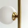 Table Lamps Simple White Glass Ball Nordic Creative Bedroom Bedside Desk Light Iron Gold LED Lighting Fixture