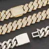 Anhänger-Halsketten Pass Diamond Tester Cuban Link Halskette für benutzerdefinierte Anhänger 18 mm Hip Hop Herrenschmuck Große Halsketten Vvs Moissanit Kubanische Kette