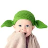 Berets Q39C Lovely Crochet Knit Hat Green Braids Surprise Gift For 0-6 Months Baby