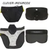 Cuecas de natação com almofada de esponja aberta lateral sexy masculina com zíper shorts de natação em u bolsa de montanha elevada roupa de praia mini biquíni maiô