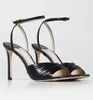 Włosze marka kobiet bazylowe sandały buty kwadratowe palce wysokie obcasy skórzana lady gladiator sandalias elegancki chodzenie EU35-43 z pudełkiem
