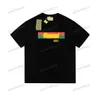 Xinxinbuy Men Designer Tee T Shirt 23SS stripe Letter 1921 Tryck Kort ärm Cotton Women Black White Apricot XS-2XL