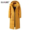 Męskie Down Parkas Coed Zimowe odporne na zimno kurtkę --30 Wysokiej jakości męskie kobiety X-Long Winter Warm Fashion Brand Red Parkas S-5xl 231123