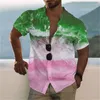 Camicie casual da uomo Camicia estiva hawaiana da cocco per uomo Camisa oversize con teschio da uomo stampato in 3d da spiaggia