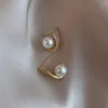 Boucles d'oreilles pendantes corée du sud Ma Bei perle boucle d'oreille Vintage français élégant luxe contracté Zircon bijoux femmes fête présent