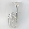 Tenor Horn in EB 최고의 품질 EB Alto Horn 카피 유명 브랜드 실버 도금 색소폰