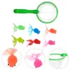 New New 6Pcs/Set Children's Kawaii Simulation Rubber Goldfish Baby Bath Water Play Games Toys for Kids Toddlers Bathing Shower Gifts