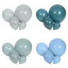 Feestdecoratie 5/10 inch stoffige blauwe ballonnen mat voor baby shower doop bruiloft verjaardag decor