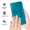Imprint Butterfly Leather Plånbok Fall för Moto G Stylus 5G 2023 Xiaomi 13 Lite 5G POCO X5 Pro Redmi Note 12 4G Pro Plus Print Flower ID Card Slot Holder Flip Cover Pouch