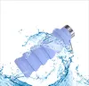 Faltbare Wasserflasche 17 Unzen wiederverwendbare BPA-freie Silikon-Faltbare Wasserflaschen für Reisen, Fitnessstudio, Camping, Wandern, tragbar, auslaufsicher, Sportflasche mit Karabiner