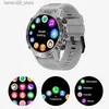 Relógios de pulso Smart Watch HK87 Homens Robustos Esporte Ao Ar Livre Smartwatch AMOLED Tela Bluetooth Chamada AI Voz 410mAh Fitness TrackerQ231123