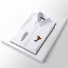 Luxurys Designers Heren Sinal Shirt Men Men Striped Slim Fit Masculina Wijn Sociale mannelijke T-shirts Mode Mode gecontroleerd M-4XL 04