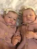 Muñecas NPK 19 pulgadas ya pintadas terminadas Reborn Baby Doll Levi Despierto Durmiendo Nacido Piel 3D Venas visibles 231122