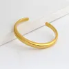 Bracciale rigido LONDANY Bracciale Irregolare Leggermente Curvo Apertura Lucida Moda Minimalista da Donna