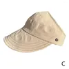 Kapelusz UV szerokokaprzenice bez makijażu UFP 50 Fisherman Przenośne składane letnie regulowane białko czapki p0z2