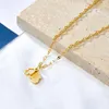 Pendant Necklaces ASONSTEEL Big Small Palms Accessories Link Chain Necklace Gold Color Stainless Steel For Women Fashion Jewelry Chokers