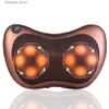 Massaging Neck Pillowws Electric Massage Pillow Vibrator Relaxation Shoulder Neck Back Body Heating Kneading Infrared for Neck Massager Q231124