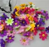 Artificial Gerbera Daisy 3cm Double petals Silk Flowers Heads For DIY Party Wedding Decoration free shipping HJIA200 LL