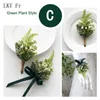 Andra modetillbehör LKY FR Boutonniere Corsage Pins Boutonniere Button Hole Men Wedding Wrist Corsage Armband Bridesmaid Flower Green Forest We J230422