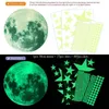Wall Stickers 435pcsset Luminous Moon Stars Dots Sticker Kids Room Bedroom Living Home Decoration Decals Glow In The Dark 230422
