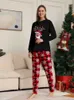 Passende Familien-Outfits, Weihnachten, passende Familien-Outfits, Pyjamas, Kleidungssets, Hirschmuster, Mutter, Kinder, Tochter, Weihnachten, Familien-Look, Nachtwäsche, Pyjamas 231123