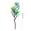 Decorative Flowers 95 Easter Decoration Eggs Tree Artificial Plant Branches Painted Bird Green Leaves Simulation Bouquets Ornaments