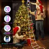 30 STKS Kerstlicht string Kerstman traplopen decoratieve verlichting string tuin buiten magische verlichting string APP controle