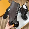 Bottes à talons épais pour femme, bottines chaudes d'hiver avec lacets, chaussures montantes, différents styles