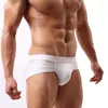 Underpants Men's Underwear Triangle Modal Low Waist Bag White Small