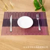 Tapis de table 4 pièces napperon en bambou tapis de repas occidental antidérapant El Durable étanche
