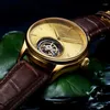 Orologi da polso AESOP Business Men Watch Real Luxury Tourbillon Orologi Quadrante in zaffiro Meccanico a carica manuale Orologio da polso da uomo Reloj Hombre