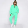 Tute firmate di alta qualità Felpe da donna alla moda Set Top a maniche lunghe invernali calde con catena 25480