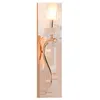 Applique murale créative corne lumière acrylique abat-jour cristal appliques grands luminaires LED chambre salon Wandlamp maison déco