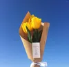 Fleurs décoratives posant tulipe Simulation fleur accessoires élégants deux pièces mode Simple net célébrité accessoires en direct