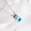 Pendant Necklaces 11.11 Lovely Necklace For Girls Party Jewelry Accessories Austrian Crystal Animal Women Bijoux Gift