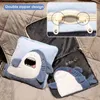 Blankets Cartoon Shark Cushion Pillow Blanket 2 In1 Summer Quilt Cute Home Car Travel Nap For Children Girl Gift 231123