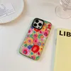 Mobiele telefoon hoesjes CASETIFY Art Butterfly Fresh Flowers Glitter Case Voor iPhone 14 13 11 12 Pro Max Luxe Kleurrijk Schokbestendig Acryl Clear Cover J230421 HKD230807