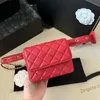 22P Womens Lambskin Classic Mini Flap Fanny Packs Bags Chain Strap Cross Body France Girls Tiny Quilted Purse Luxury Designer Tiny9888459