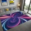 Mattor Vortex Phantom mattor vardagsrum Entré Dörr Matta Abstract Geometric Optical Non-Slip Floor Mat Home kan anpassas