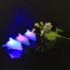 Baby Bath Toys Dolphin Bathtub Toy Childrens LED BLEATING Strand Lysande flytande simningsgummi anka 231122