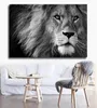 Home Decor Muurschildering Zwart-witte Leeuw Foto Doek Abstract Dier Poster Voor Woonkamer Decoratie Geen Frame5410952