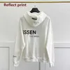 Essentialhoodies återspeglar brev tryckt zip up mode hoodie sweatshirt kvinnliga mäns hoodies sportrock pullover gotisk långärmad överdimensionerad designer hoodie